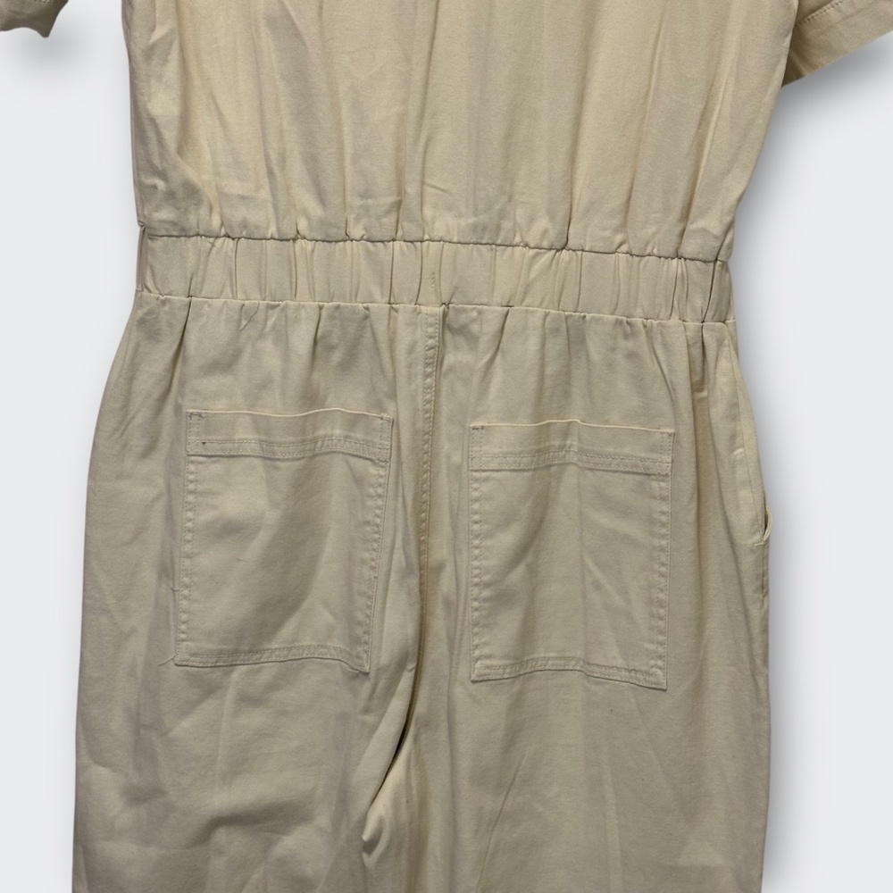 New UNIVERSAL THREAD Boilersuit Jumpsuit 8 | Cream Neutral Utility Workwear Gorp - Picture 10 of 12